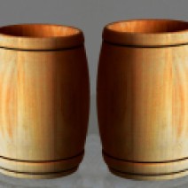 pint wood beer mug beer cup